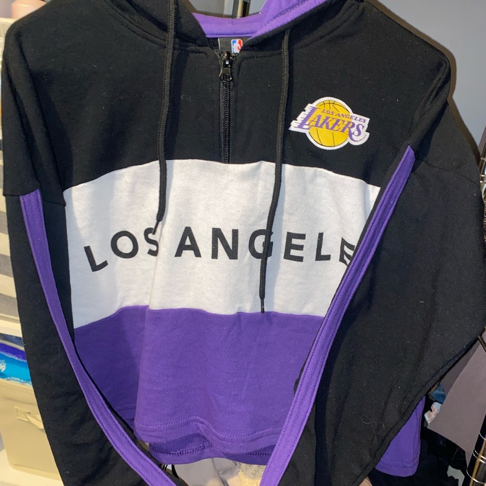 Lakers long sleeve crop top